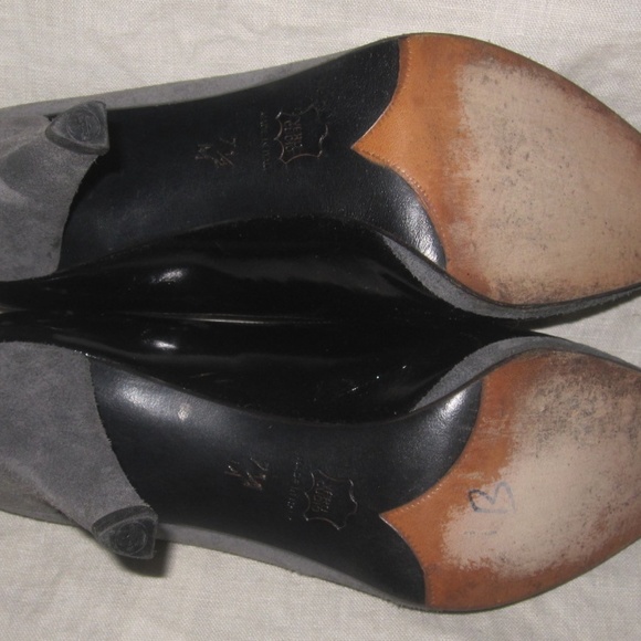YVES SAINT LAURENT black gray pumps size 7 1/2 m - Picture 7 of 8